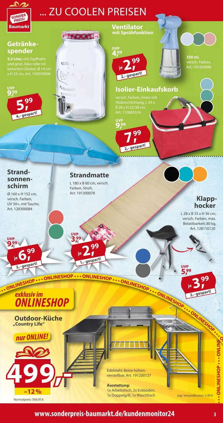 Sonderpreis-Baumarkt Prospekt von 12. April bis 18. April 2025 - Prospekt seite 3