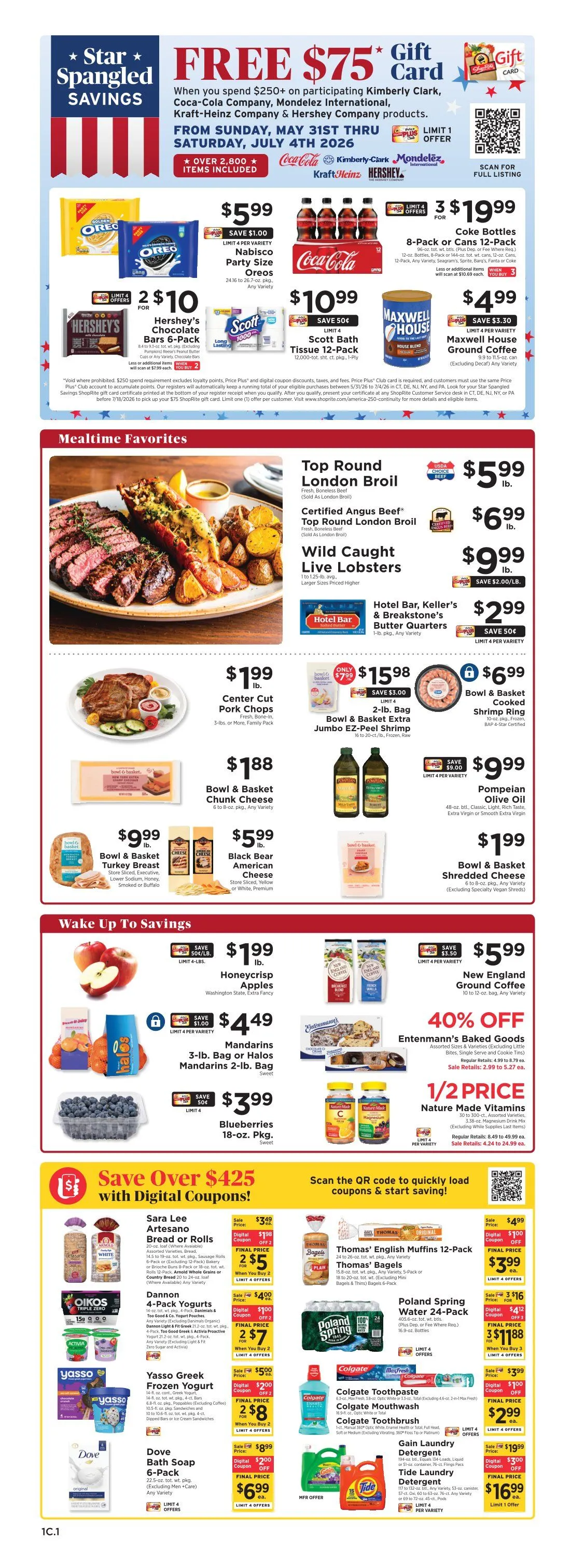 Weekly promotion ShopRite weekly ads spanning from May 31 to June 6 2026 - Page 3 for Catalogue 365