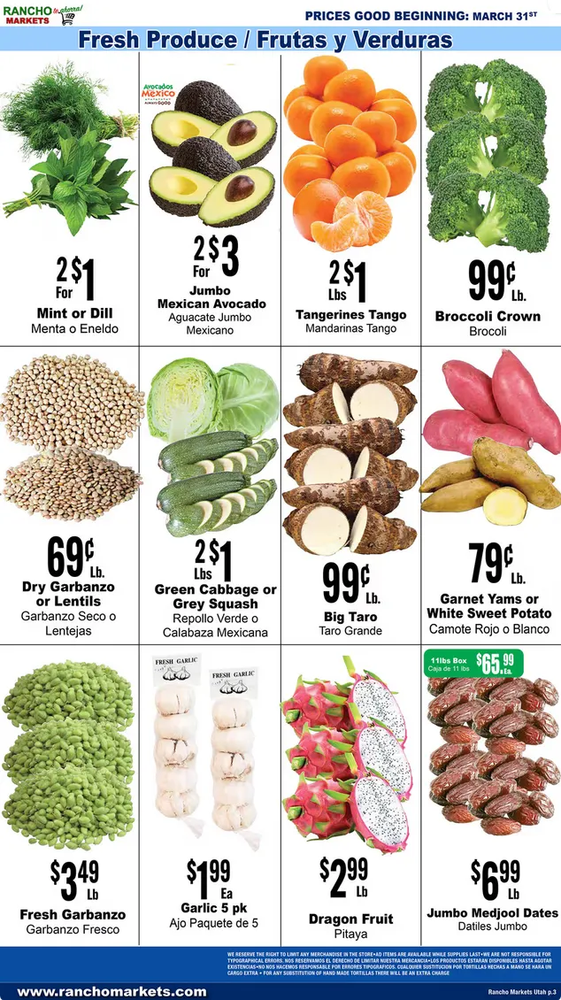 Weekly ad Rancho Markets Sales from March 31 to April 6 2026 - Page 3