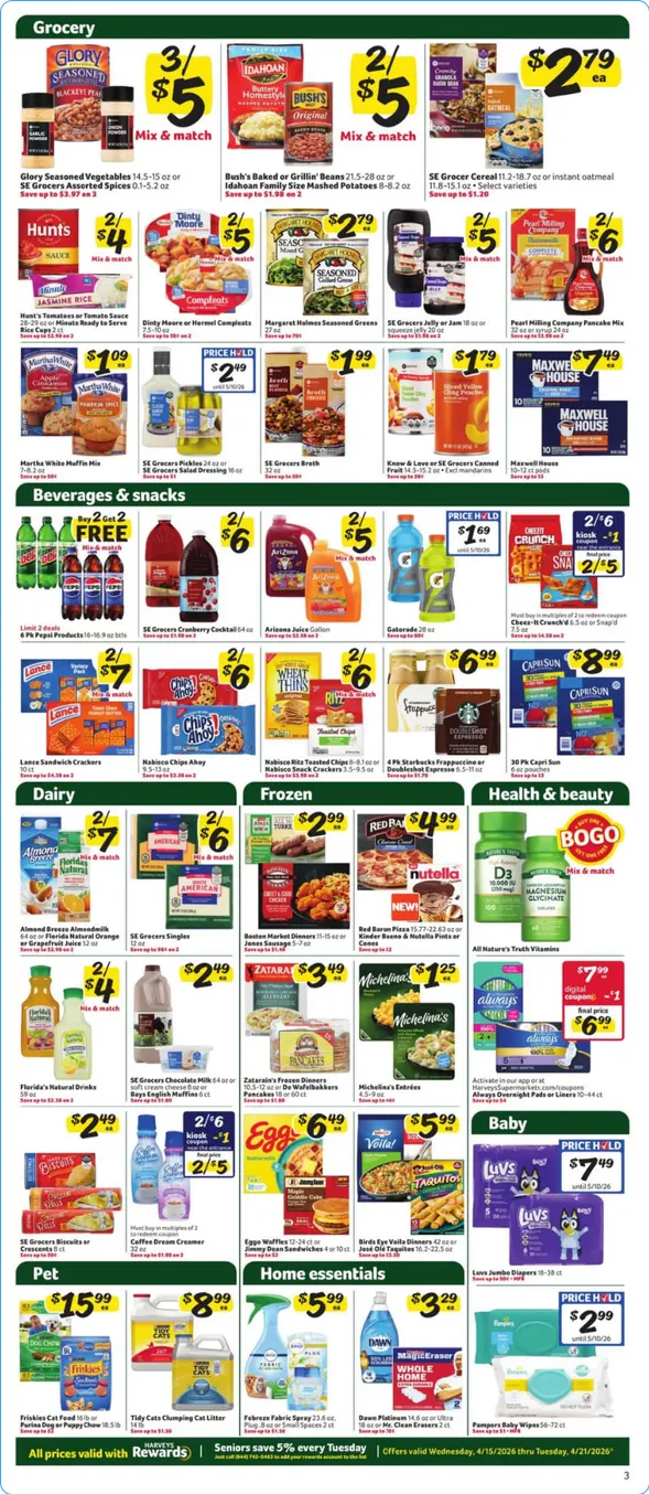 Weekly ad Harveys Supermarket Sales from April 15 to April 21 2026 - Page 3