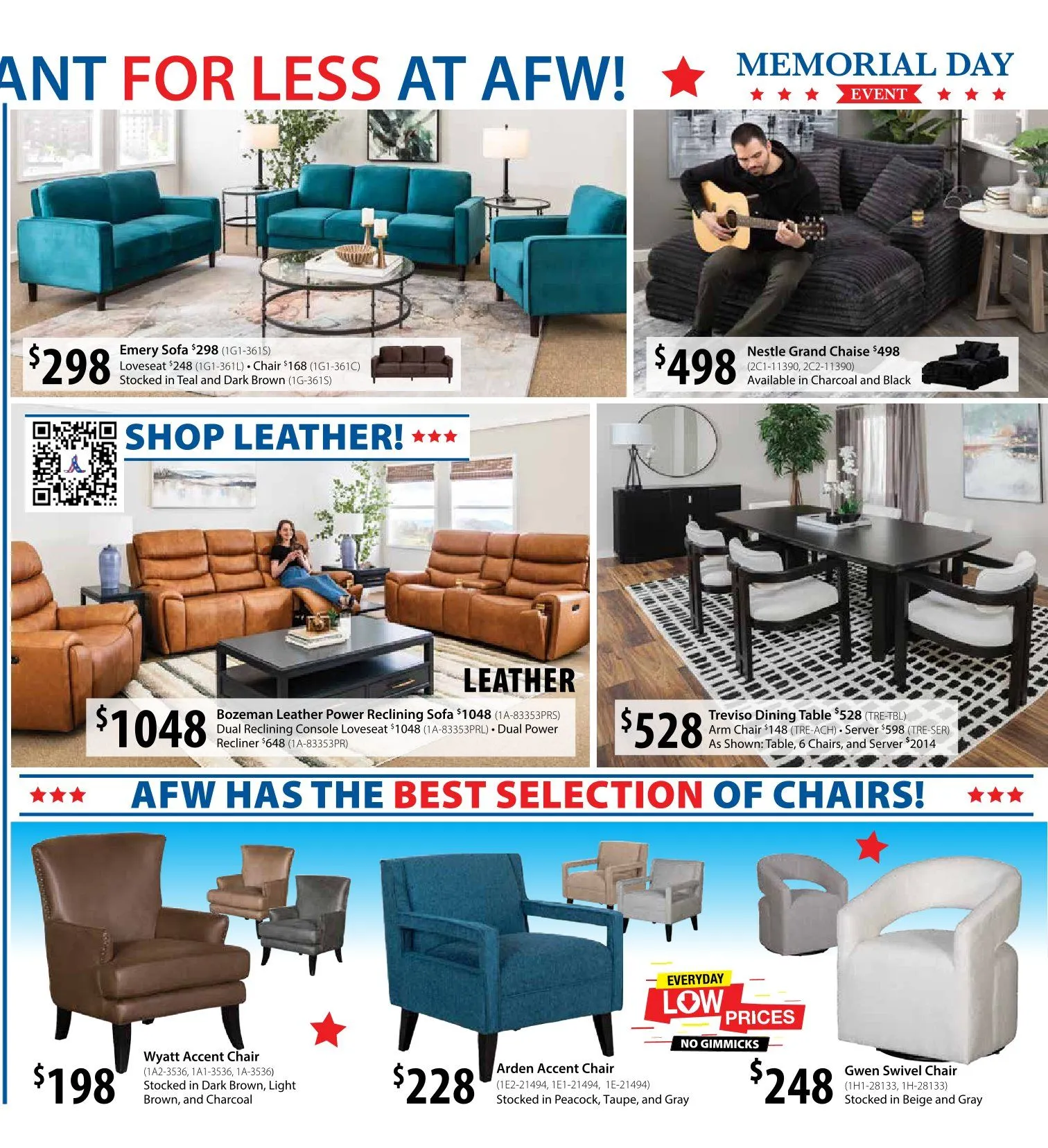 Weekly promotion American Furniture Warehouse Sales spanning from May 17 to May 30 2026 - Page 3 for Catalogue 365