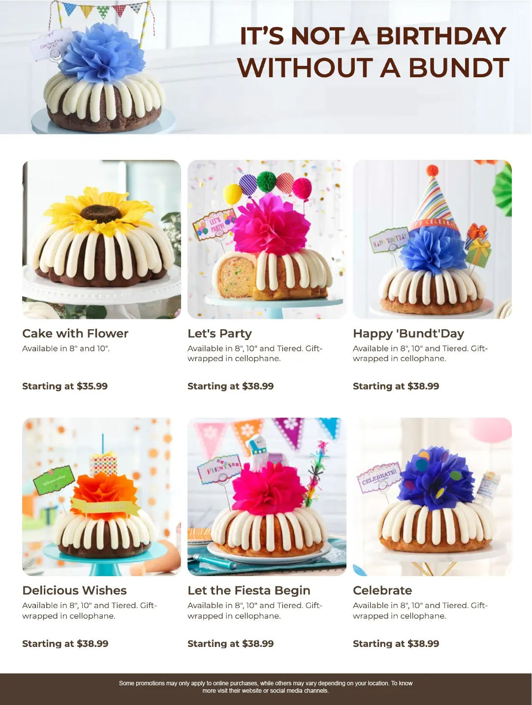 Weekly ad Nothing Bundt Cakes Sales from March 4 to March 24 2026 - Page 2