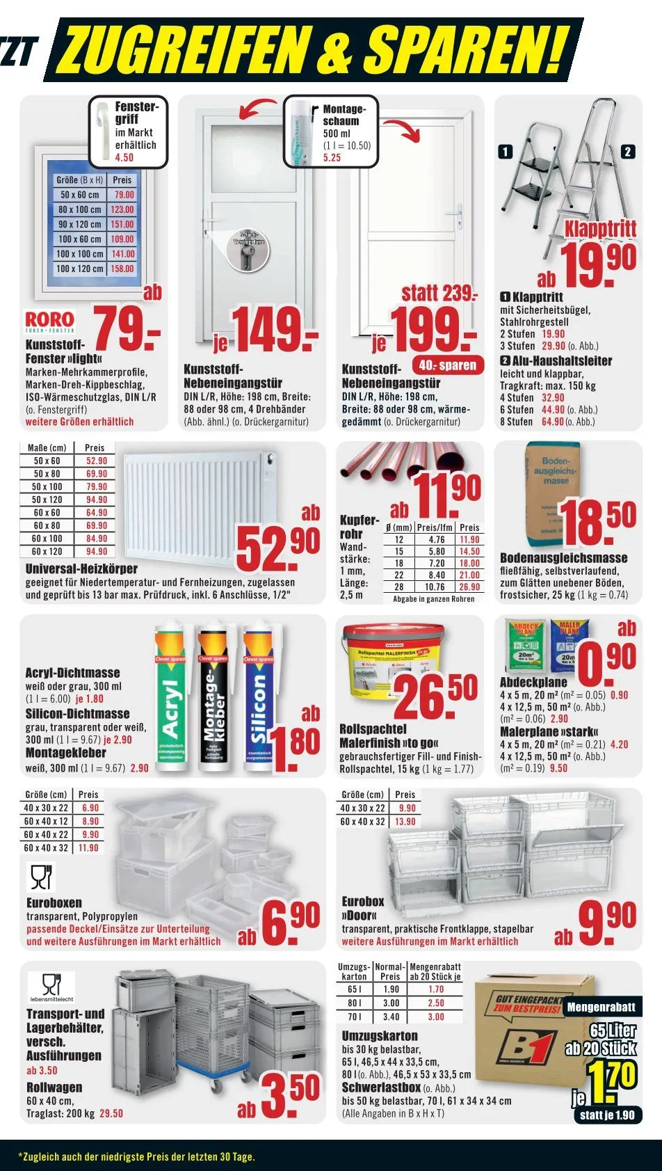 B1 Discount Baumarkt Prospekte von 30. August bis 9. September 2025 - Prospekt seite 3