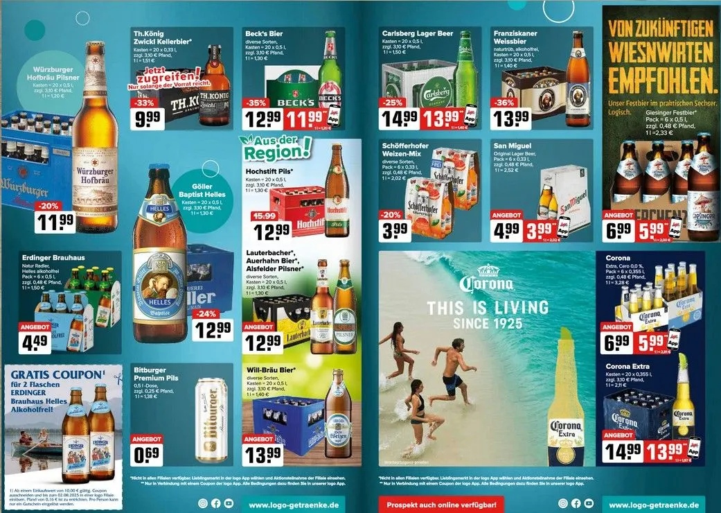 Logo Getränkemarkt Prospekt von 28. Juli bis 2. August 2025 - Prospekt seite 2