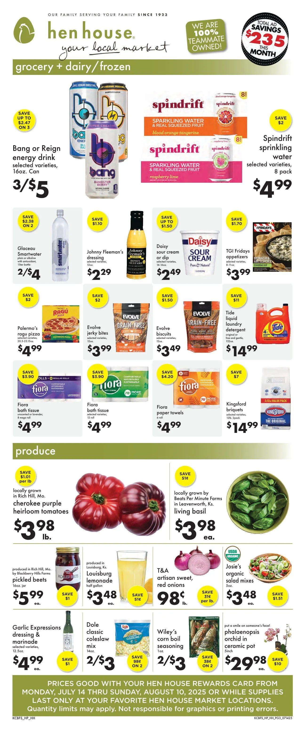 Weekly ad Hen House weekly ads from July 14 to August 10 2025 - Page 3