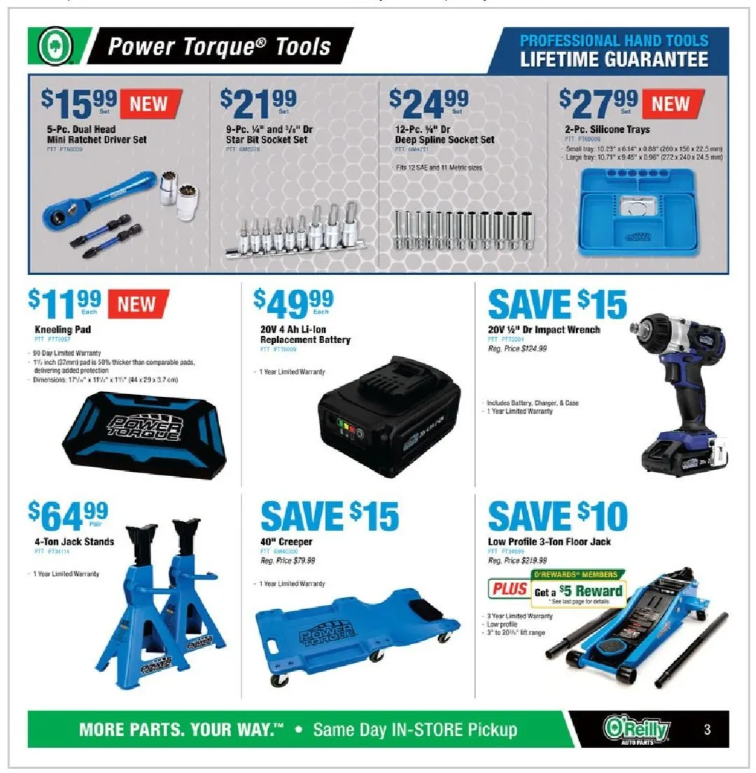 Weekly ad O'Reilly Auto Parts Deals from February 26 to March 25 2025 - Page 3