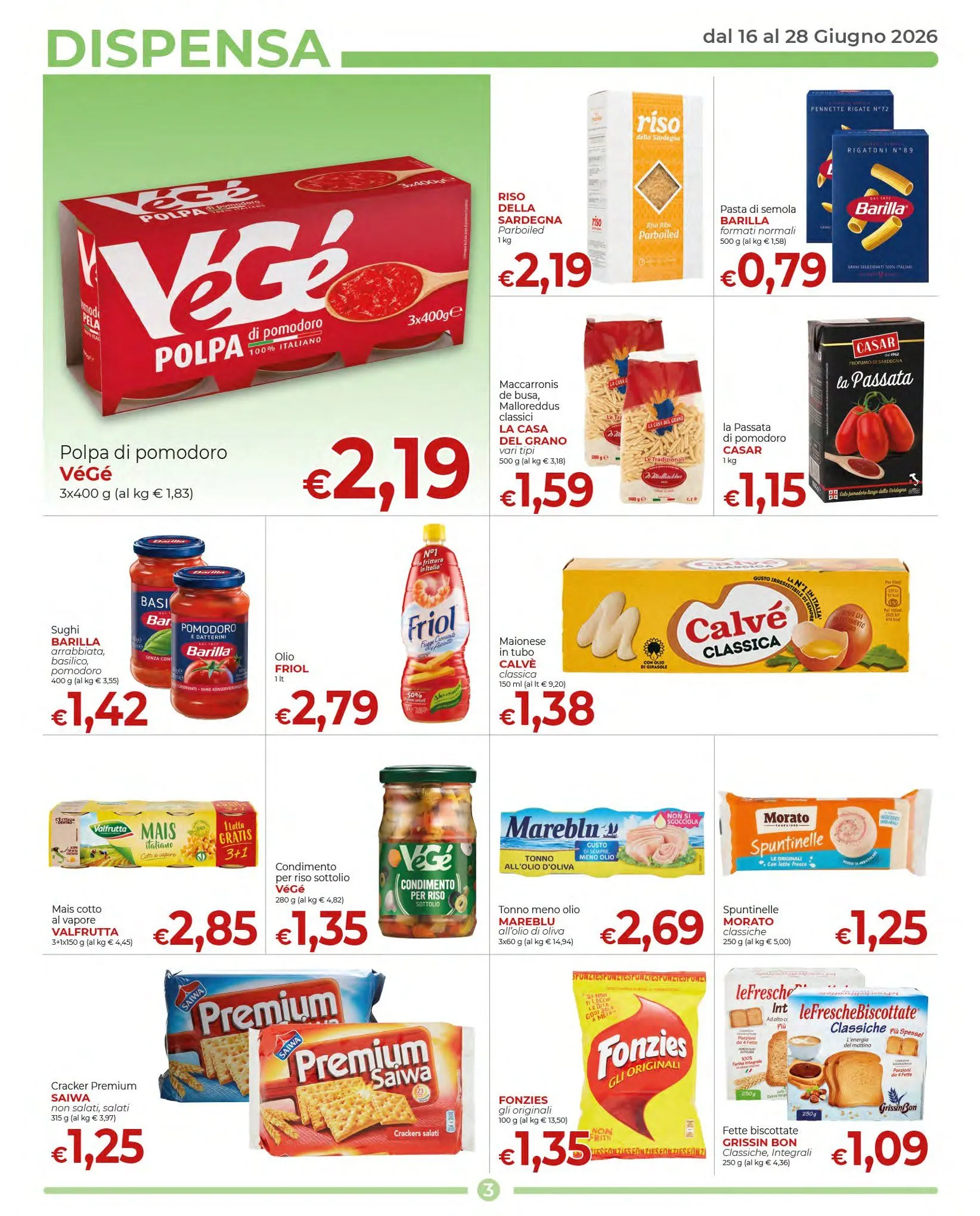 Volantini Supermercati Nonna Isa da 16 giugno a 28 giugno di 2026 - Pagina del volantino 3