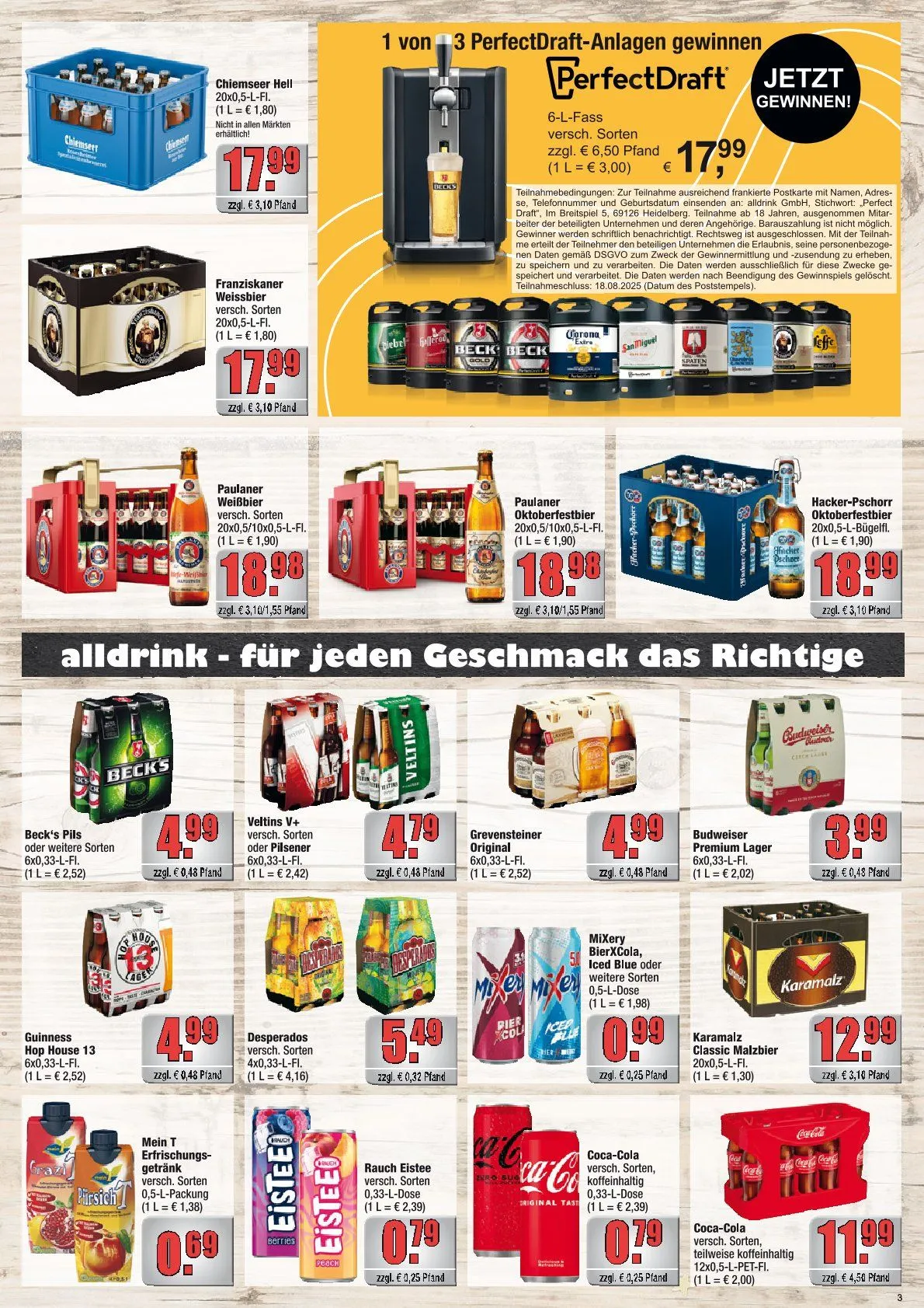 Alldrink Prospekte von 4. August bis 16. August 2025 - Prospekt seite 3