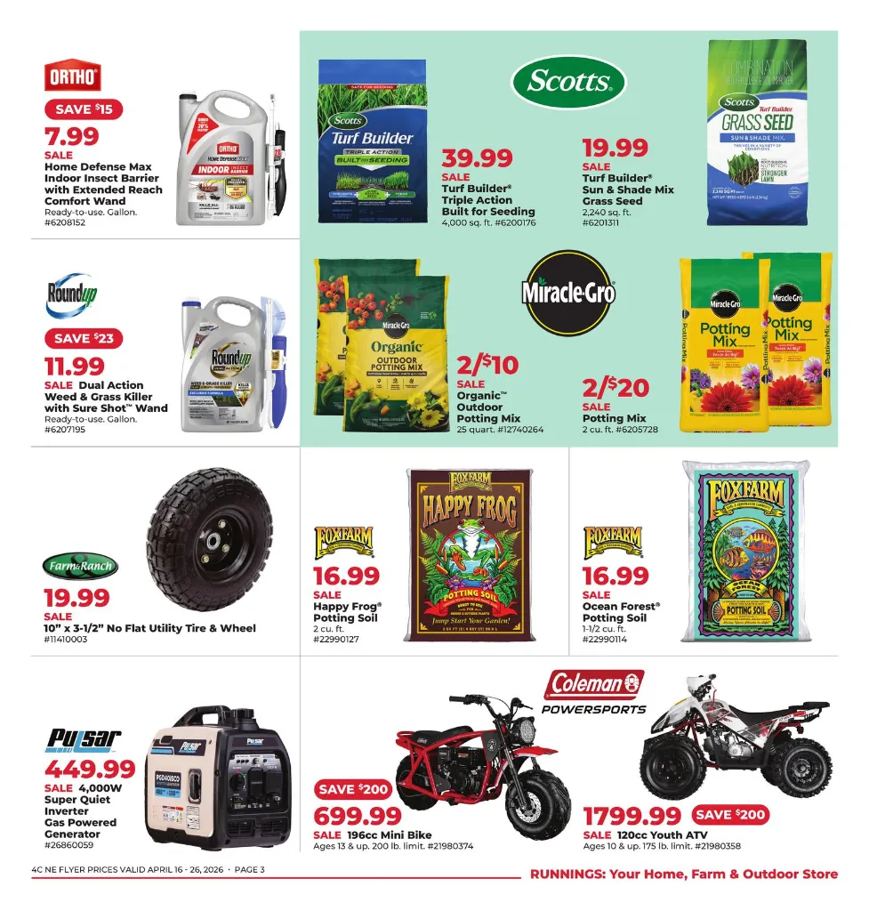 Weekly promotion Runnings Sales spanning from April 16 to April 26 2026 - Page 3 for Catalogue 365