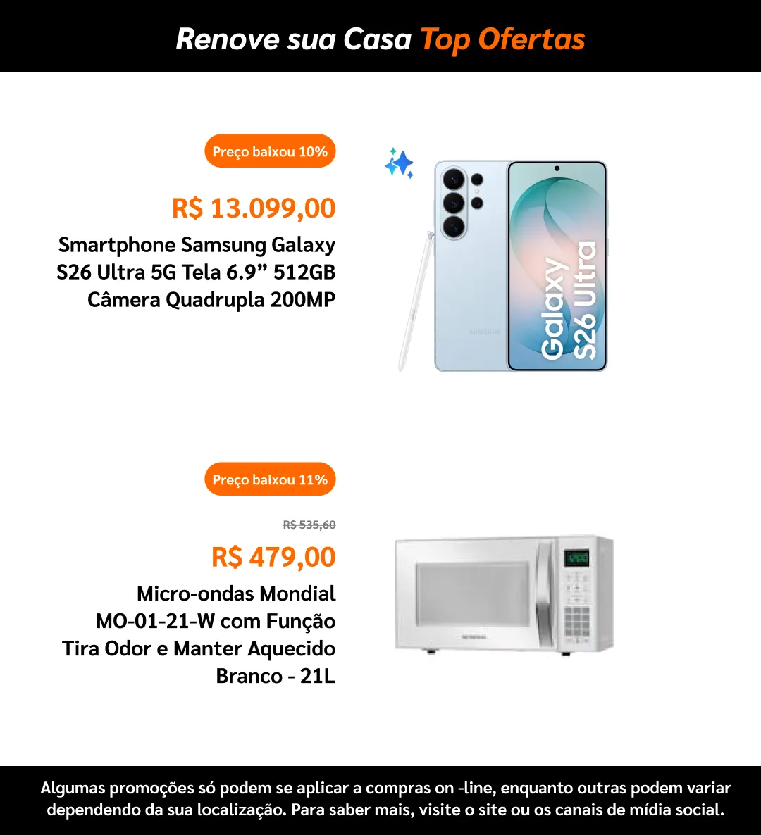 Encarte de Ponto Frio 13 de julho até 1 de agosto 2026 - Pagina 3