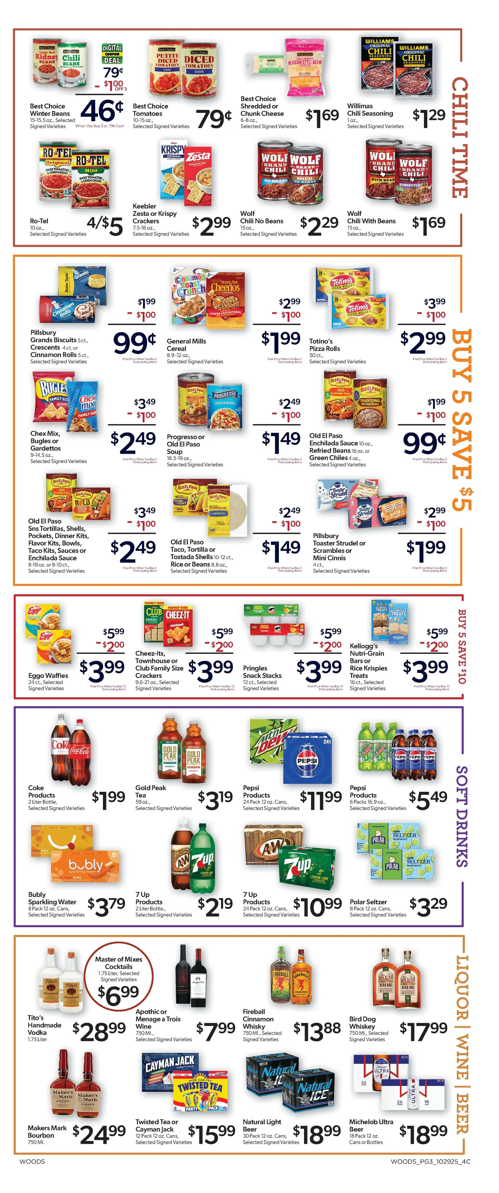 Weekly ad Woods Supermarket Sales from October 29 to November 4 2025 - Page 3