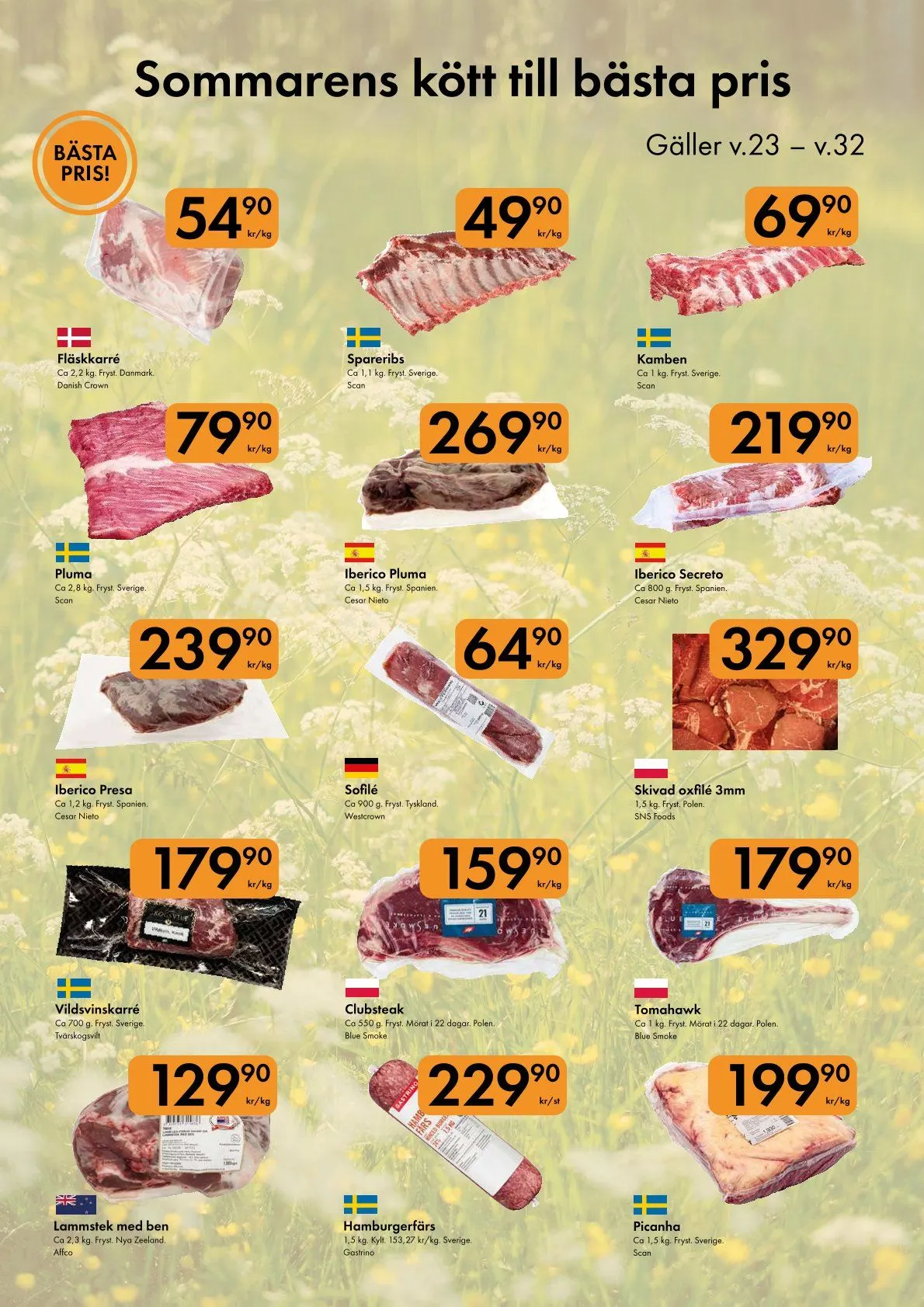  Axfood Snabbgross erbjudanden från 27 juli till 9 augusti 2026 - Reklamblad sidor 3