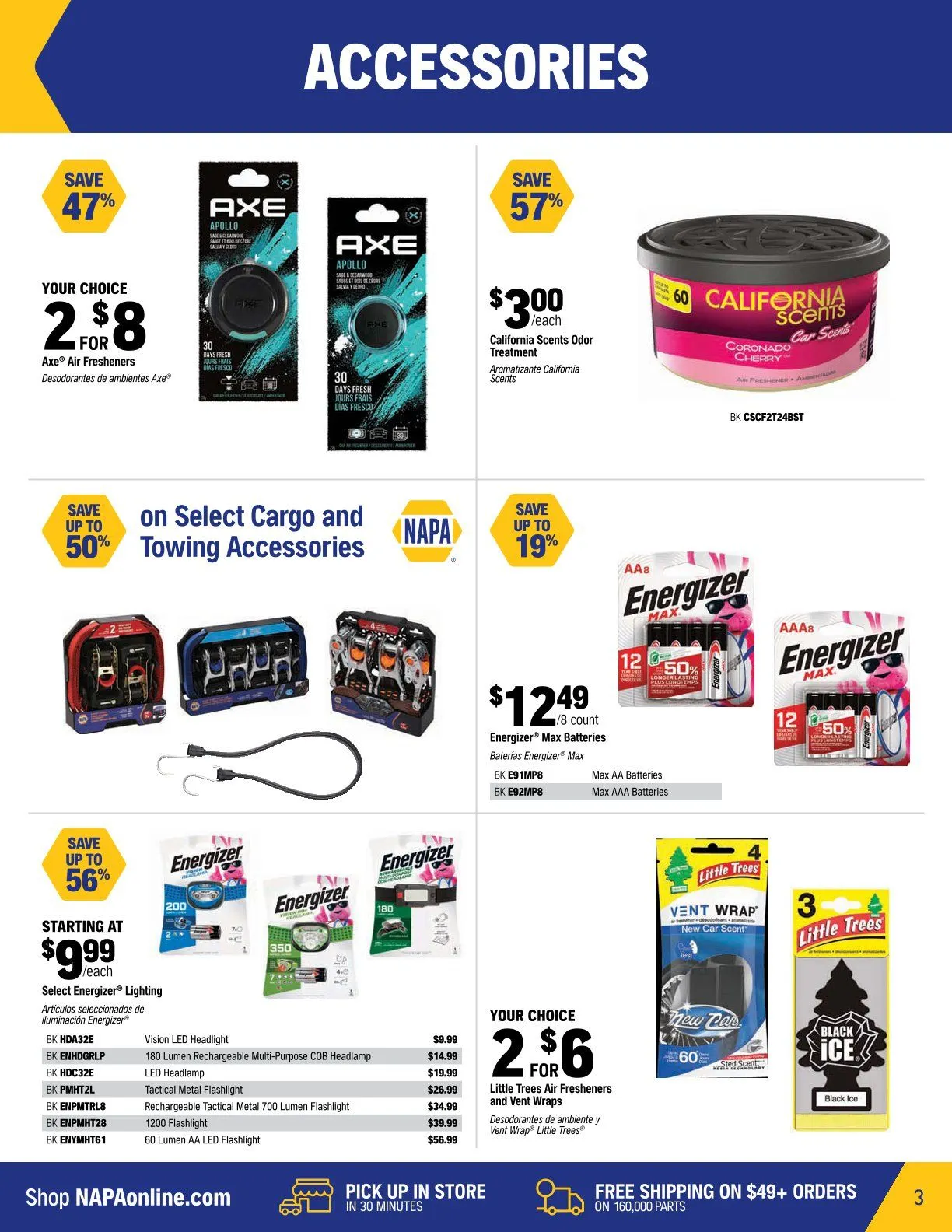 NAPA Auto Parts Sales from December 1 to December 31 2025 - flyer page 3