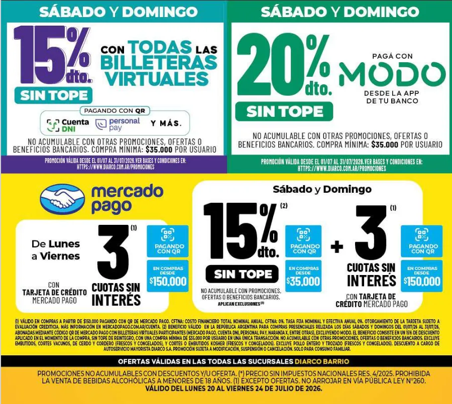 Ofertas de Ofertas Diarco 20 de julio al 24 de julio 2026 - Página 3 del catálogo