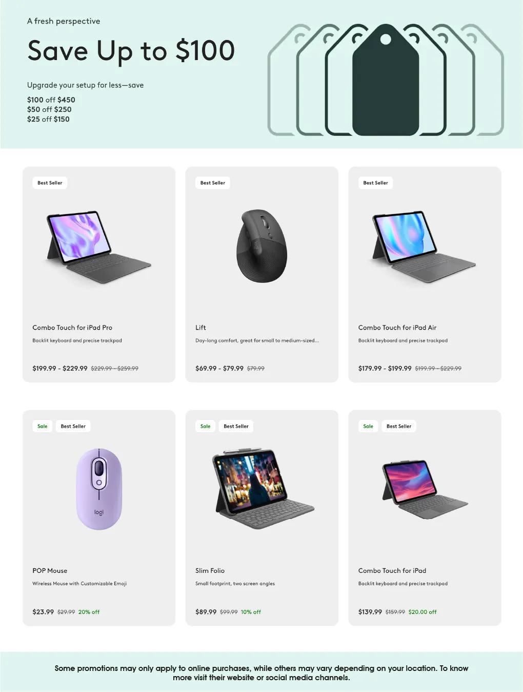 Weekly promotion Logitech Sales spanning from April 9 to April 30 2026 - Page 2 for Catalogue 365