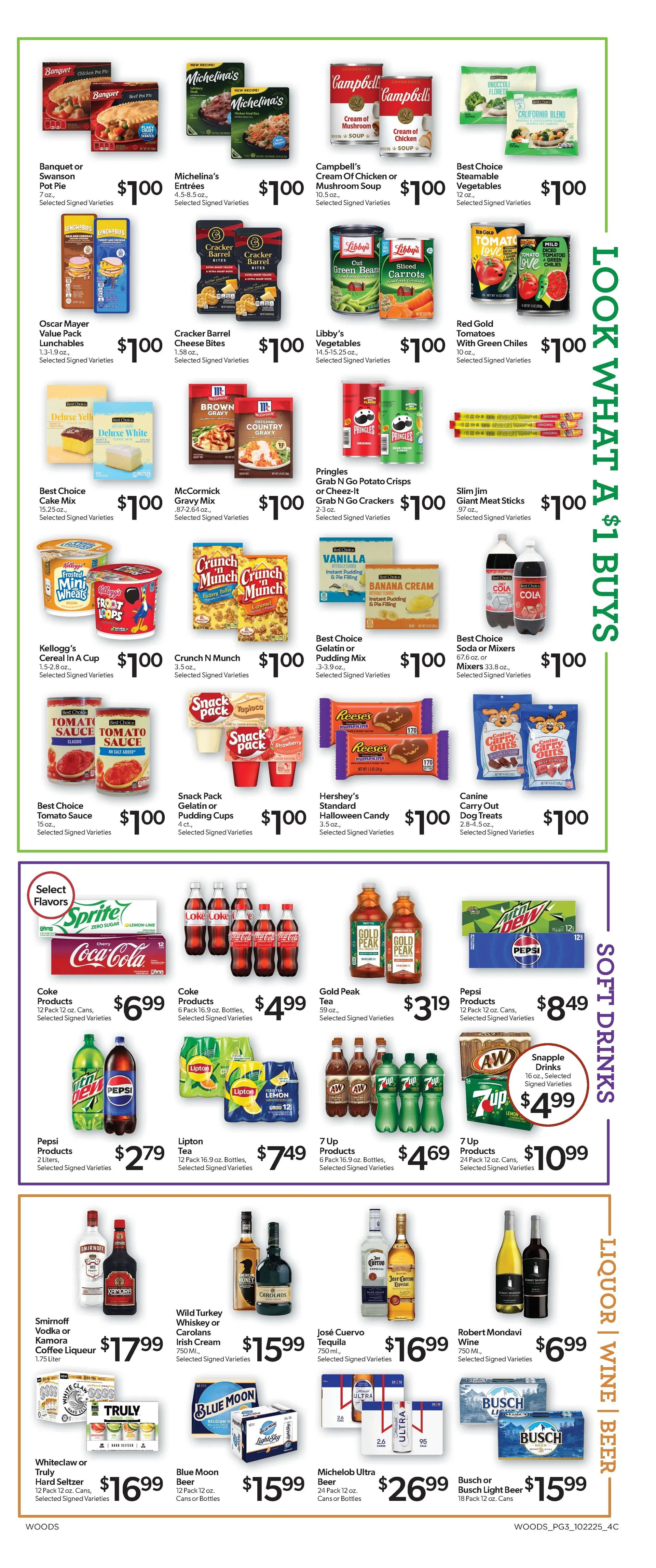 Weekly ad Woods Supermarket Sales from October 22 to October 28 2025 - Page 3