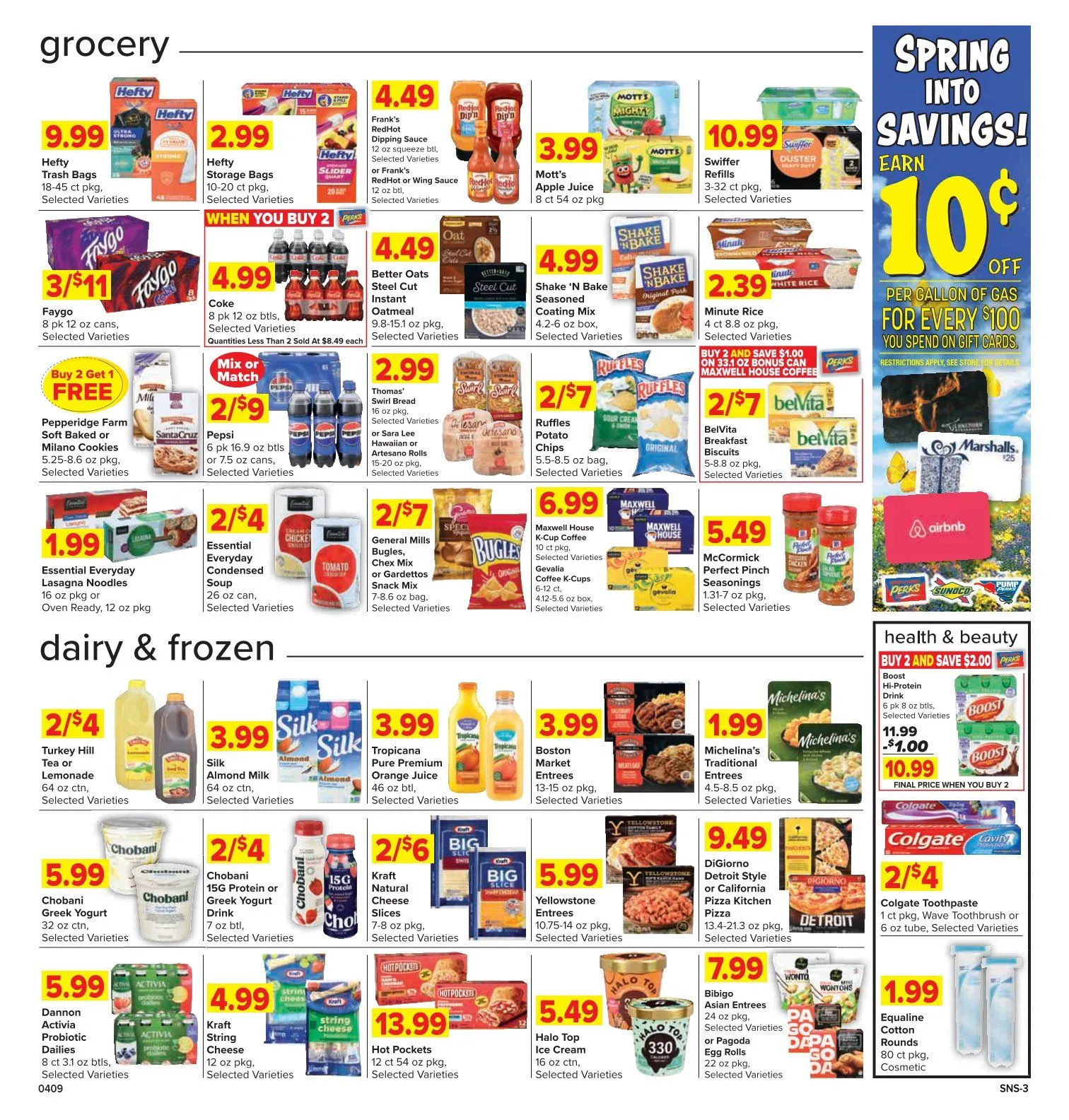 Weekly promotion Shop'n Save Sales spanning from April 9 to April 15 2026 - Page 3 for Catalogue 365