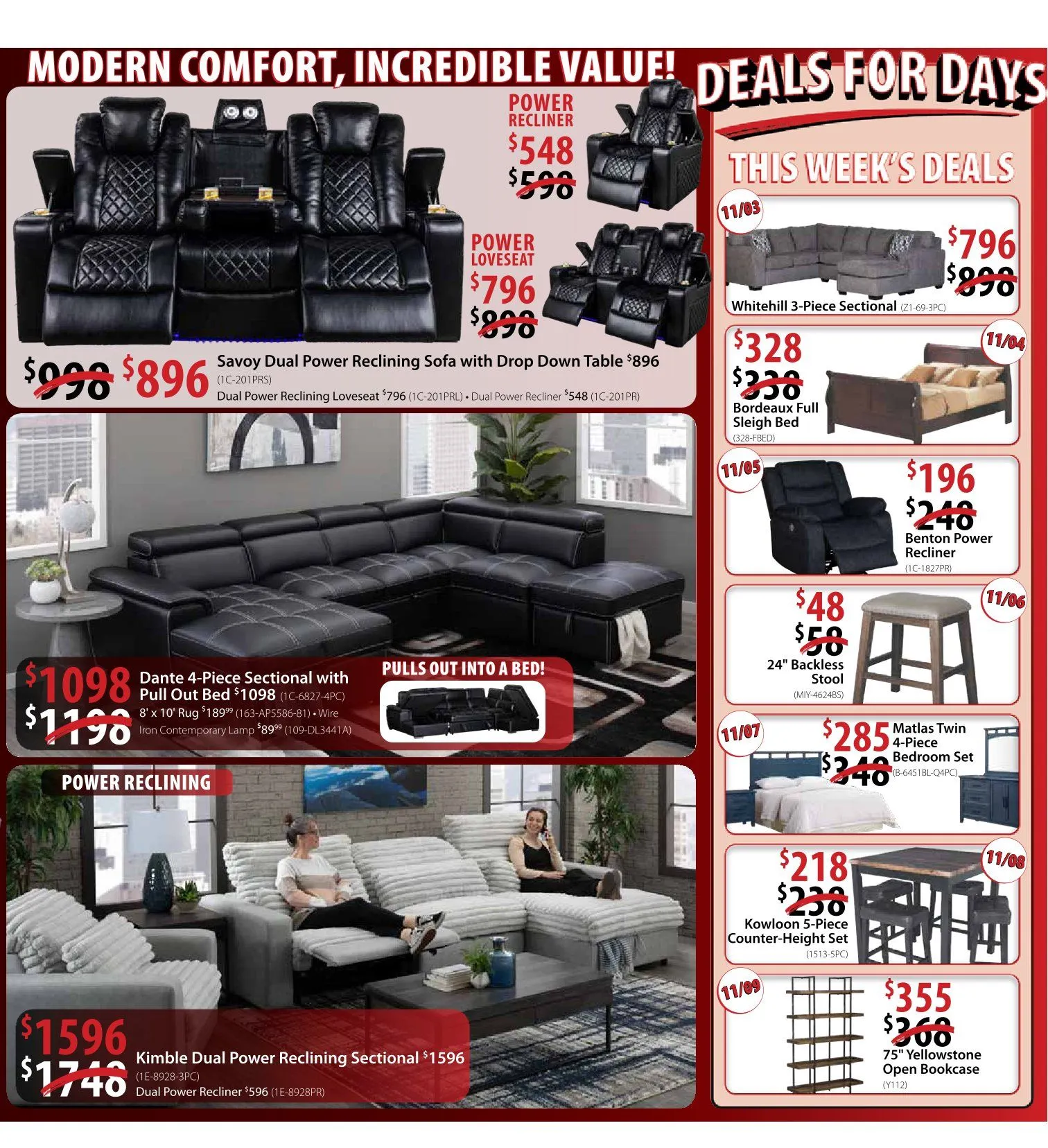 Weekly ad American Furniture Warehouse Sales from November 2 to November 30 2025 - Page 3