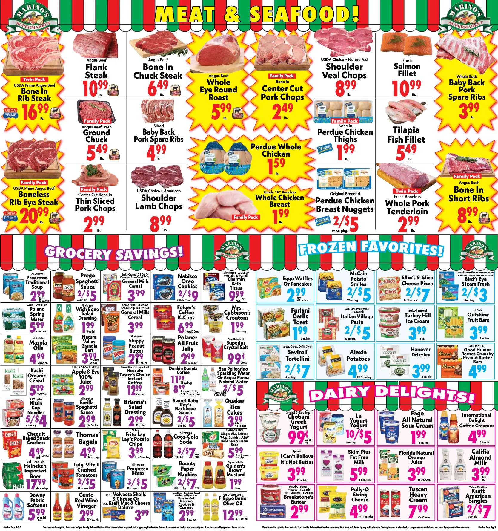 Weekly ad Marino's Supermarket Sales from January 16 to January 22 2026 - Page 1