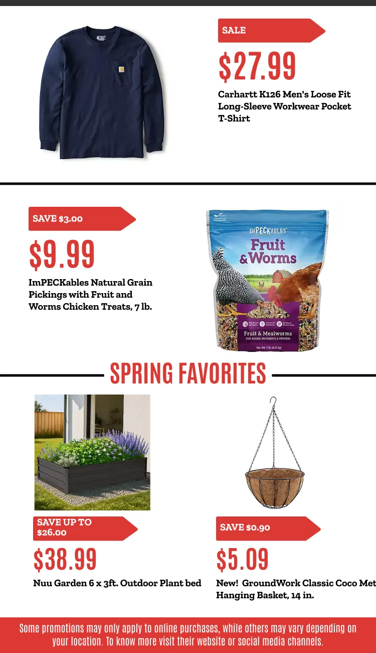 Weekly promotion Tractor Supply Co. Sales spanning from April 6 to April 26 2026 - Page 3 for Catalogue 365