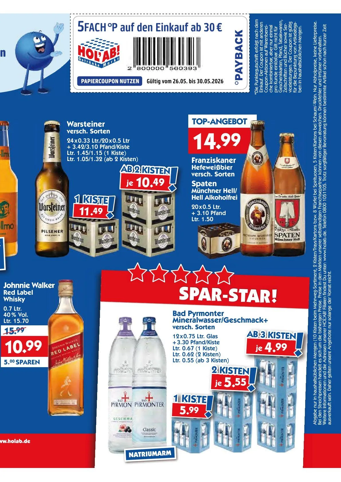 Hol'ab! Getränkemarkt Angebote von 26. Mai bis 30. Mai 2026 - Prospekt seite 3