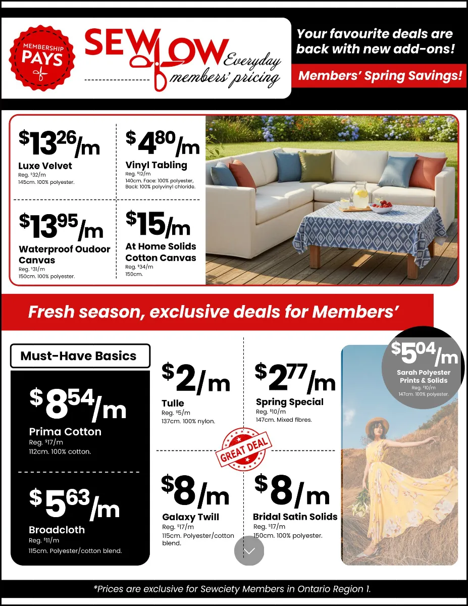 Fabricland Sales from April 1 to April 30 2026 - flyer page 3