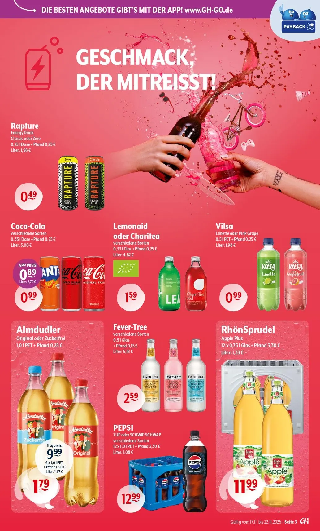 Getränke Hoffmann Angebote von 17. November bis 29. November 2025 - Prospekt seite 3