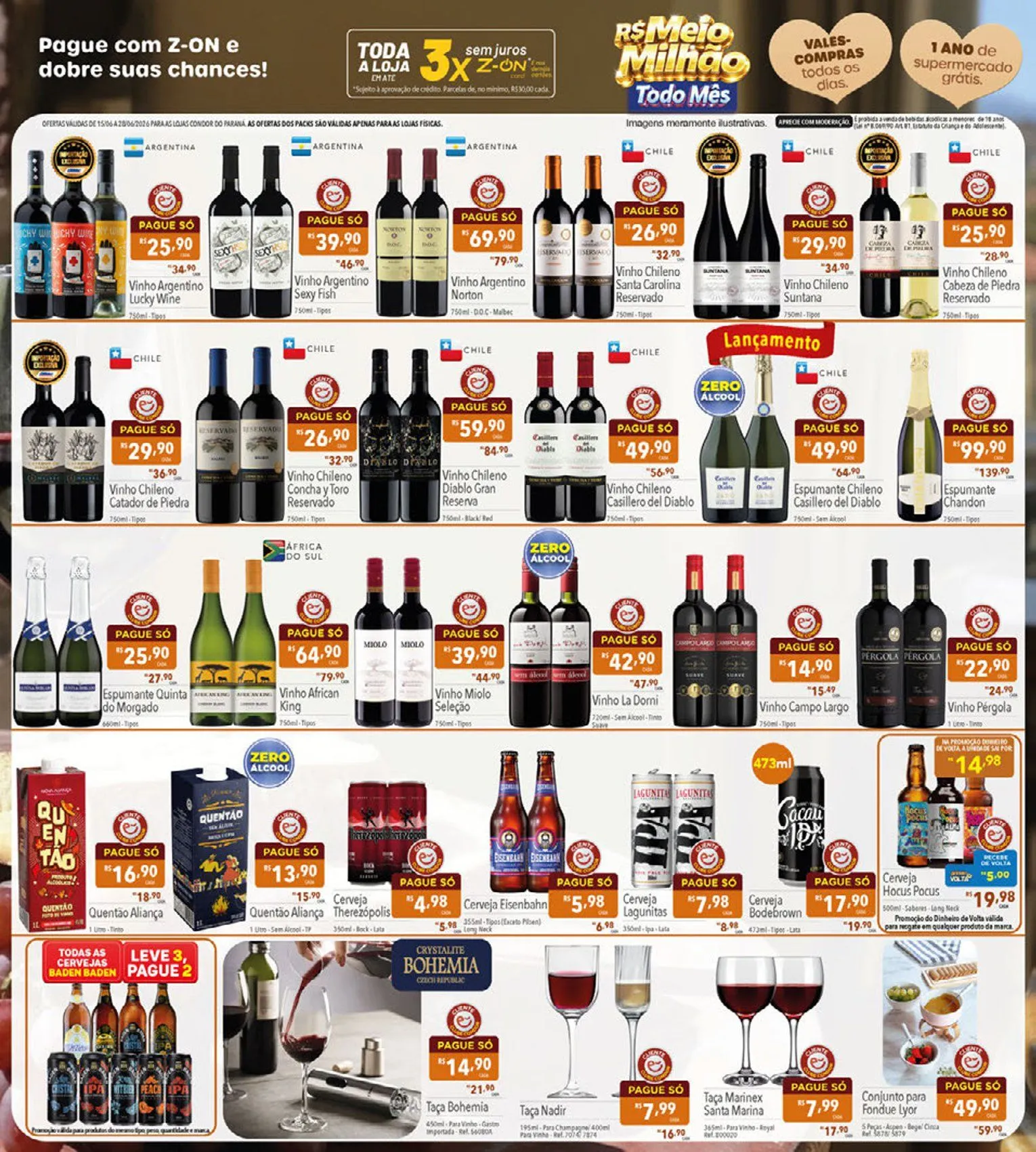Encarte de  Folhetos Supermercados Condor 15 de junho até 28 de junho 2026 - Pagina 3