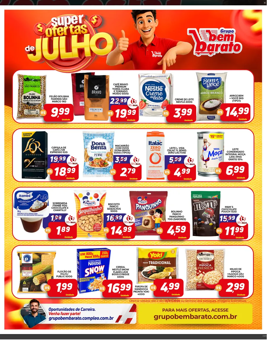 Encarte de Folhetos Bem Barato 7 de julho até 13 de julho 2026 - Pagina 3