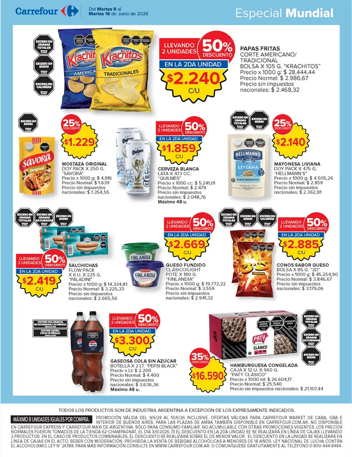 Ofertas de  Ofertas Carrefour Market  9 de junio al 16 de junio 2026 - Página 3 del catálogo