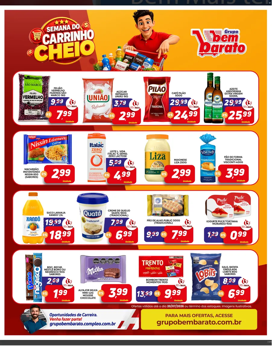 Encarte de Folhetos Bem Barato 17 de julho até 20 de julho 2026 - Pagina 3