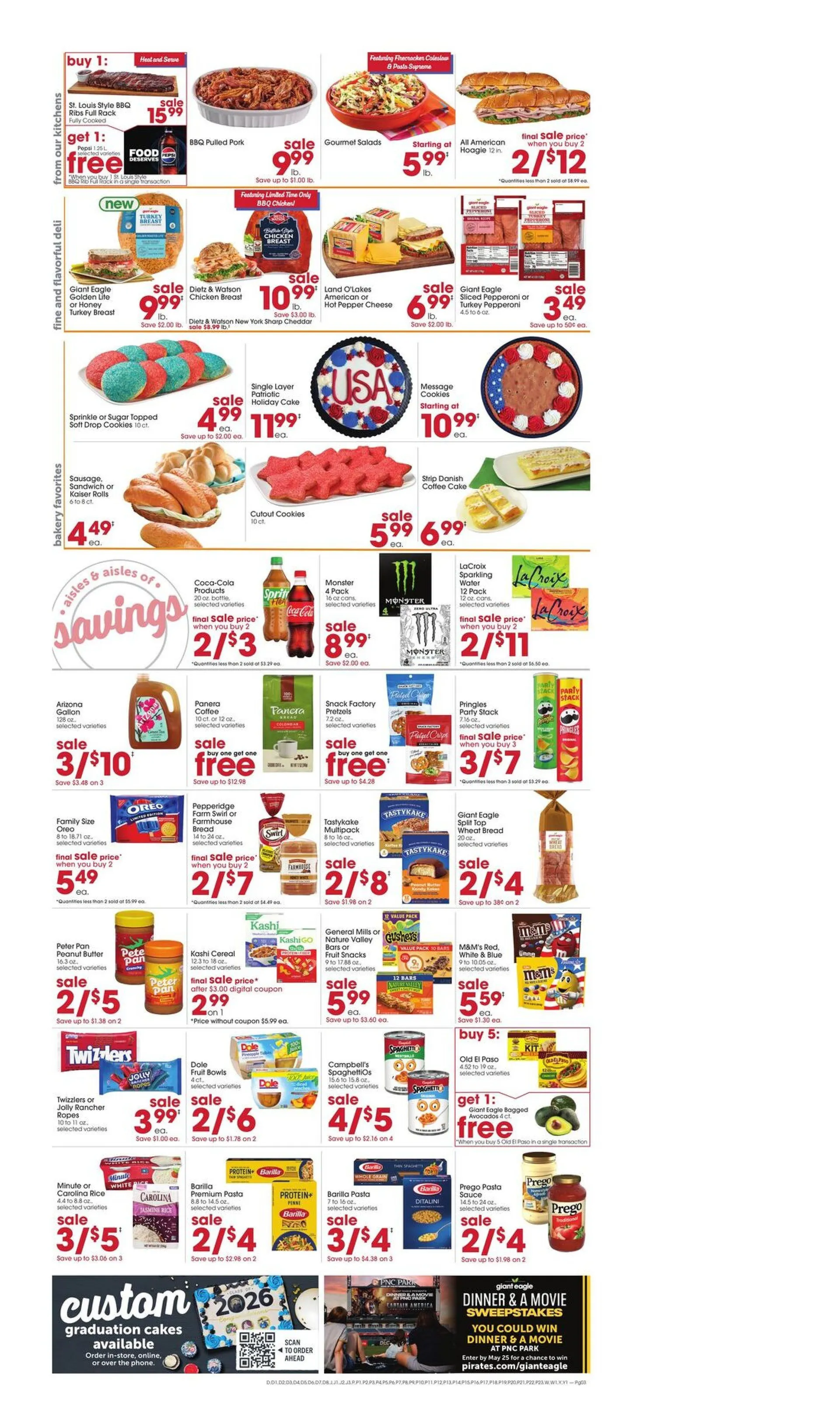Weekly promotion Giant Eagle weekly ads spanning from May 21 to May 27 2026 - Page 3 for Catalogue 365