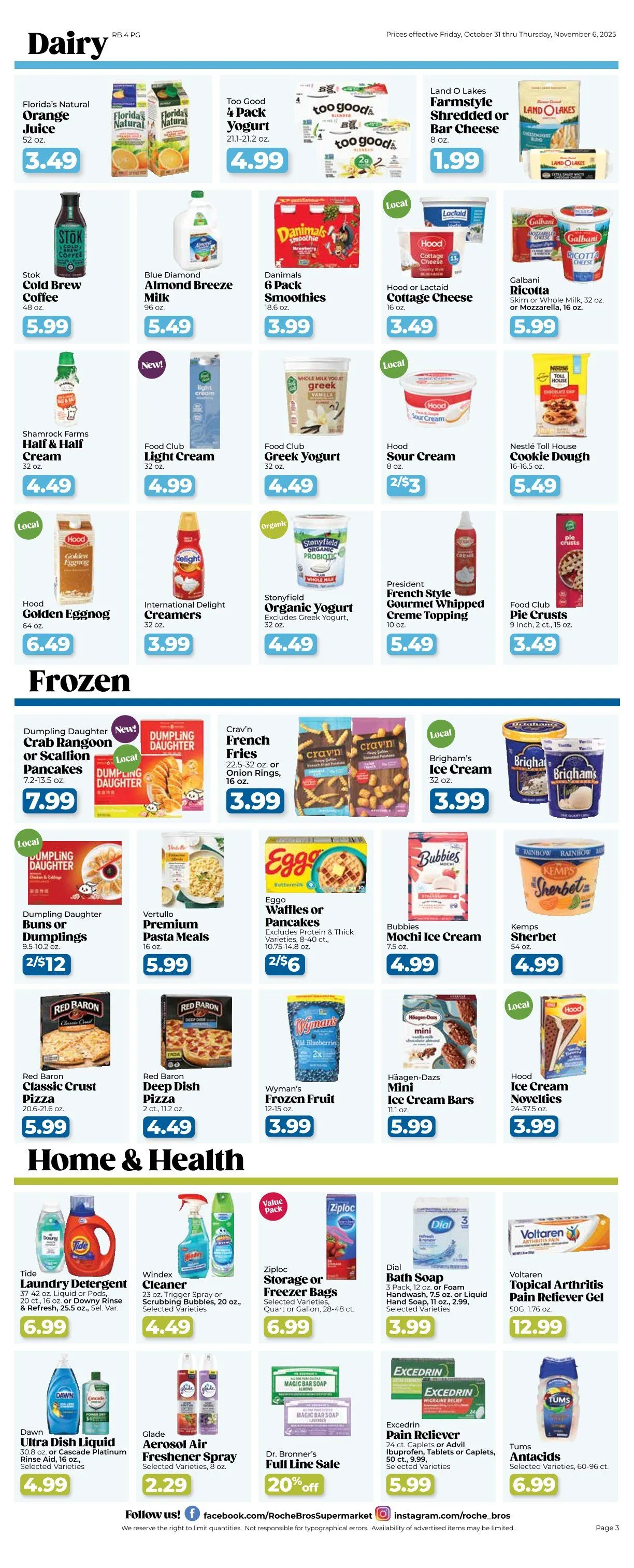 Weekly ad Roche Bros. Sales from October 31 to November 6 2025 - Page 3