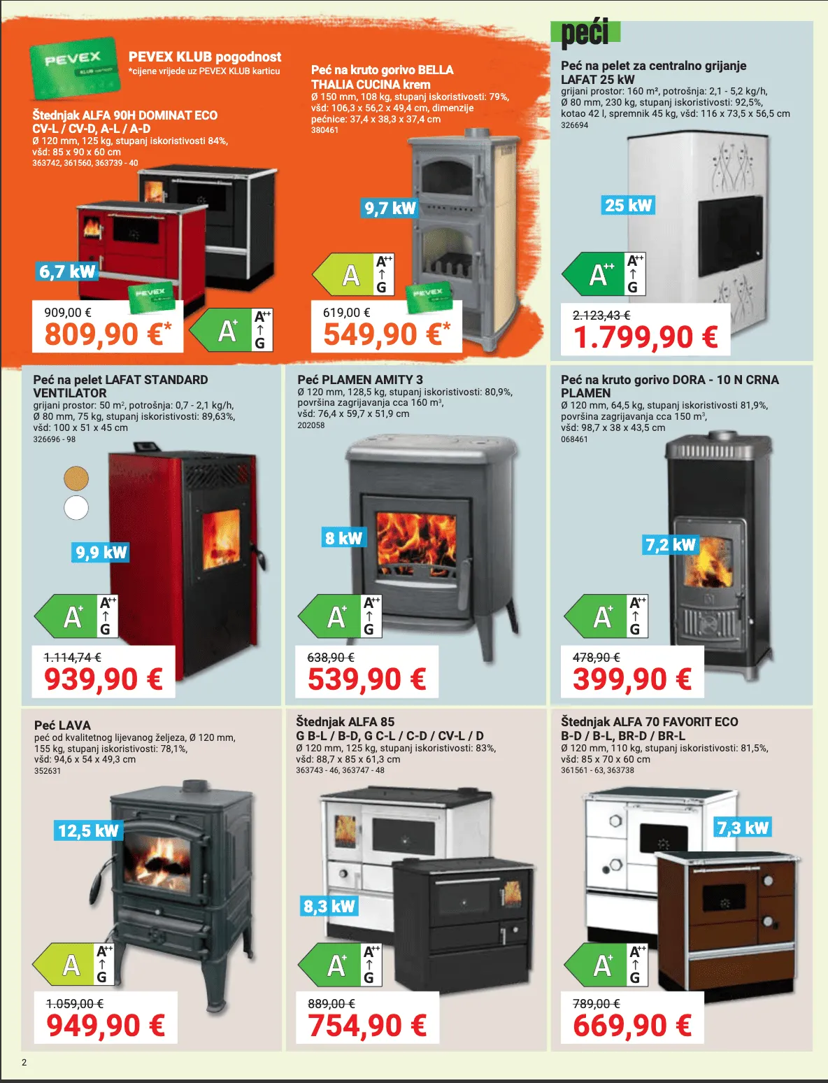 Katalog Najnovije ponude trgovine Pevex od 23. listopada do 17. studenoga 2025. - Pregled Stranica 2