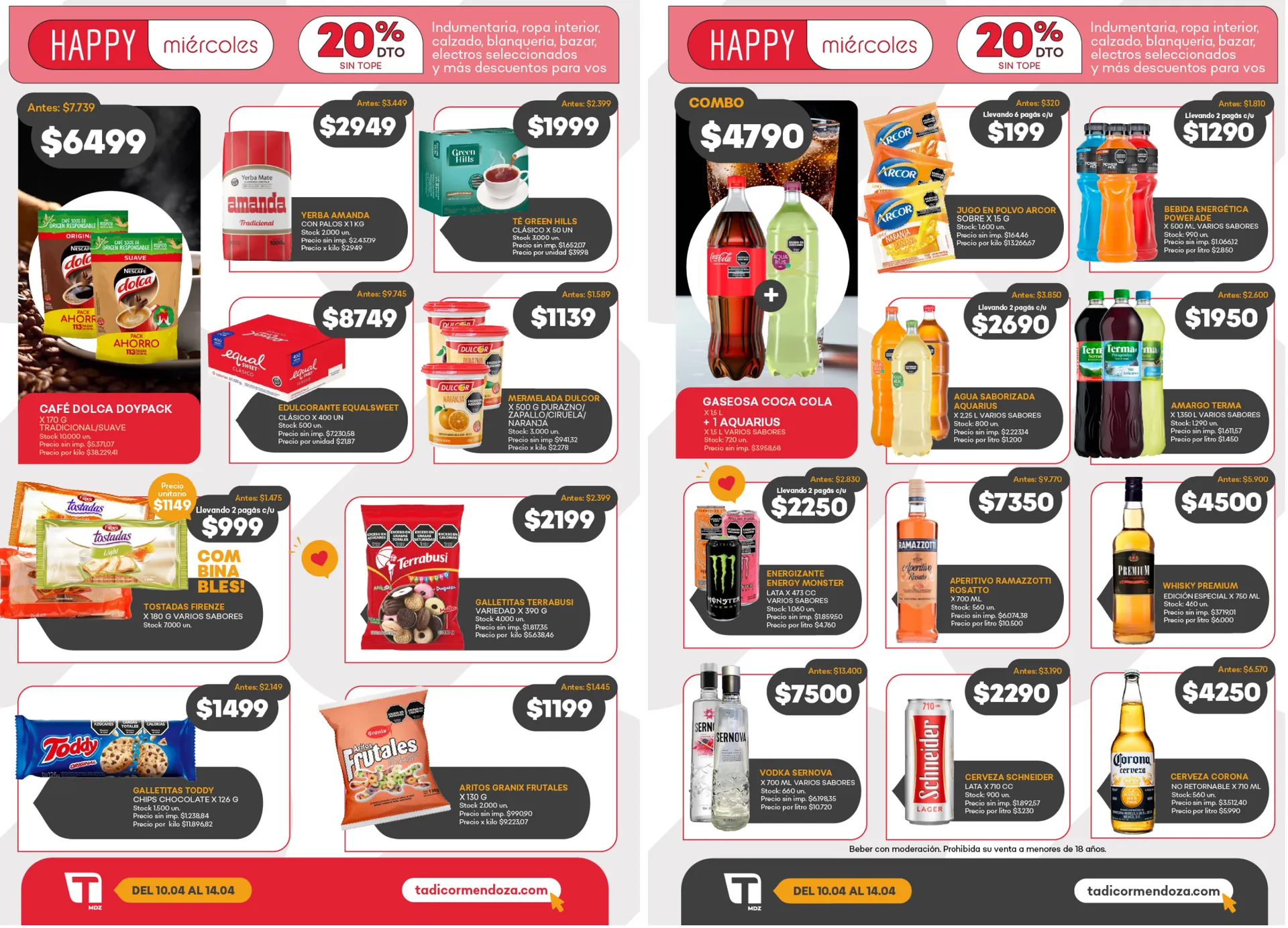 Ofertas de Ofertas Supermercados Tadicor  10 de abril al 14 de abril 2026 - Página 3 del catálogo