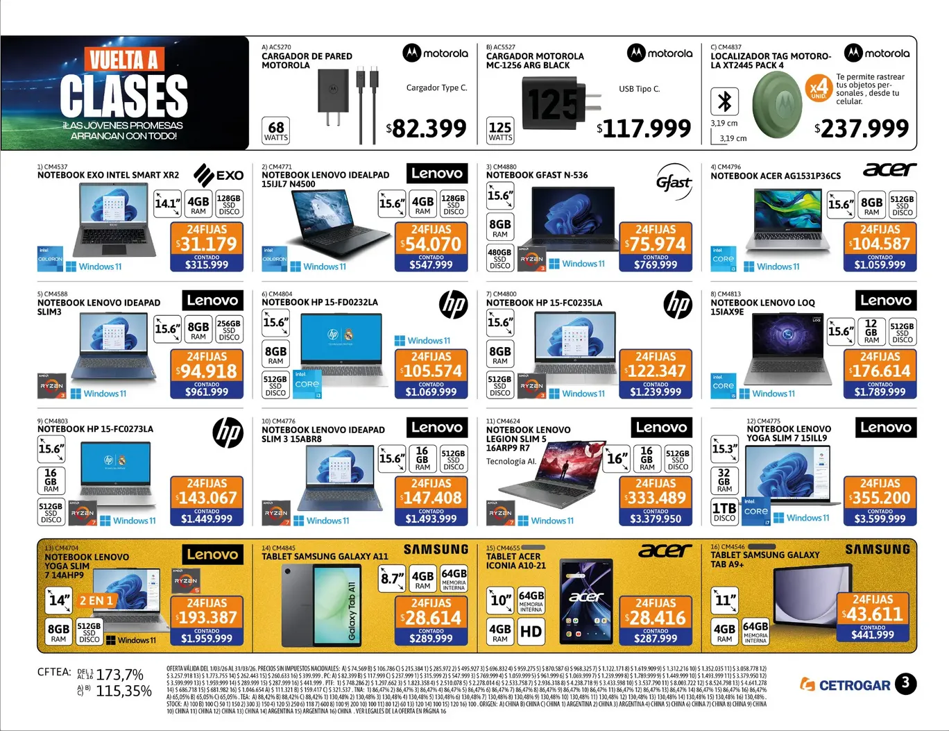 Ofertas de  Cetrogar Ofertas 1 de marzo al 31 de marzo 2026 - Página 3 del catálogo