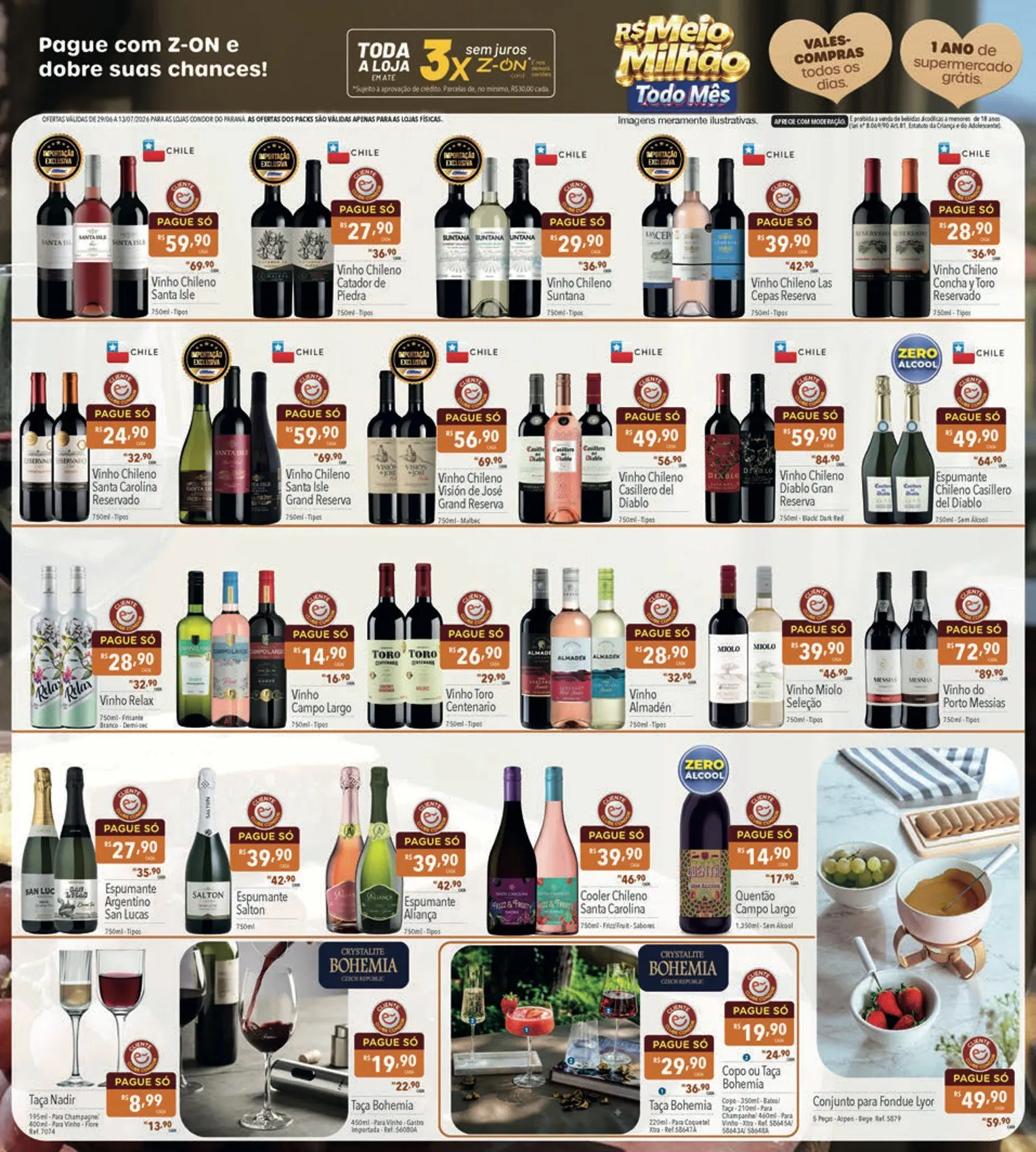 Encarte de  Folhetos Supermercados Condor 29 de junho até 13 de julho 2026 - Pagina 3