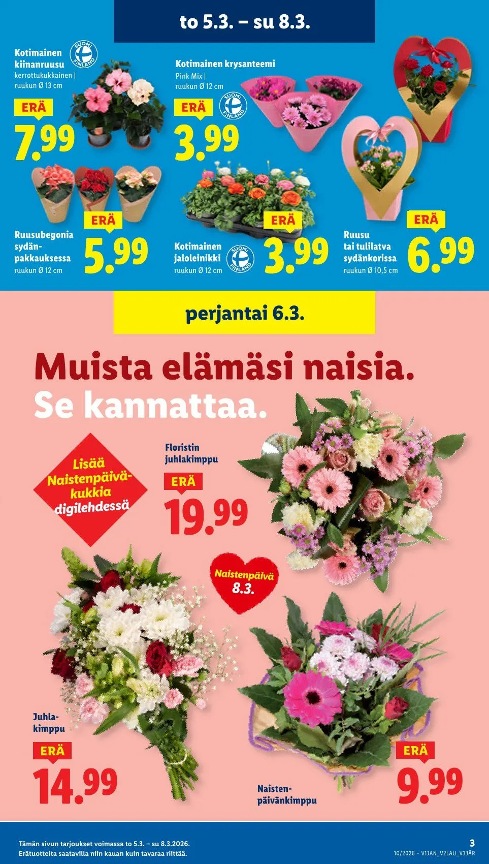  Kaupan Lidl uusimmat tarjoukset voimassa alkaen 5. maaliskuuta - 11. maaliskuuta 2026 - Tarjouslehti sivu 3