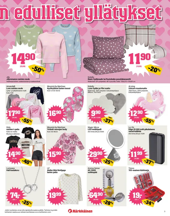 Kaupan Kärkkäinen uusimmat tarjoukset voimassa alkaen 4. helmikuuta - 17. helmikuuta 2026 - Tarjouslehti sivu 3