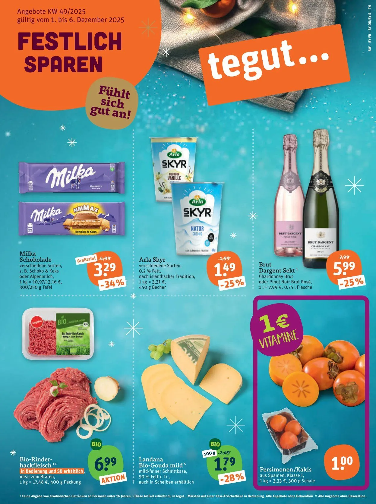 tegut...  Aangebote von 1. Dezember bis 6. Dezember 2025 - Prospekt seite 3