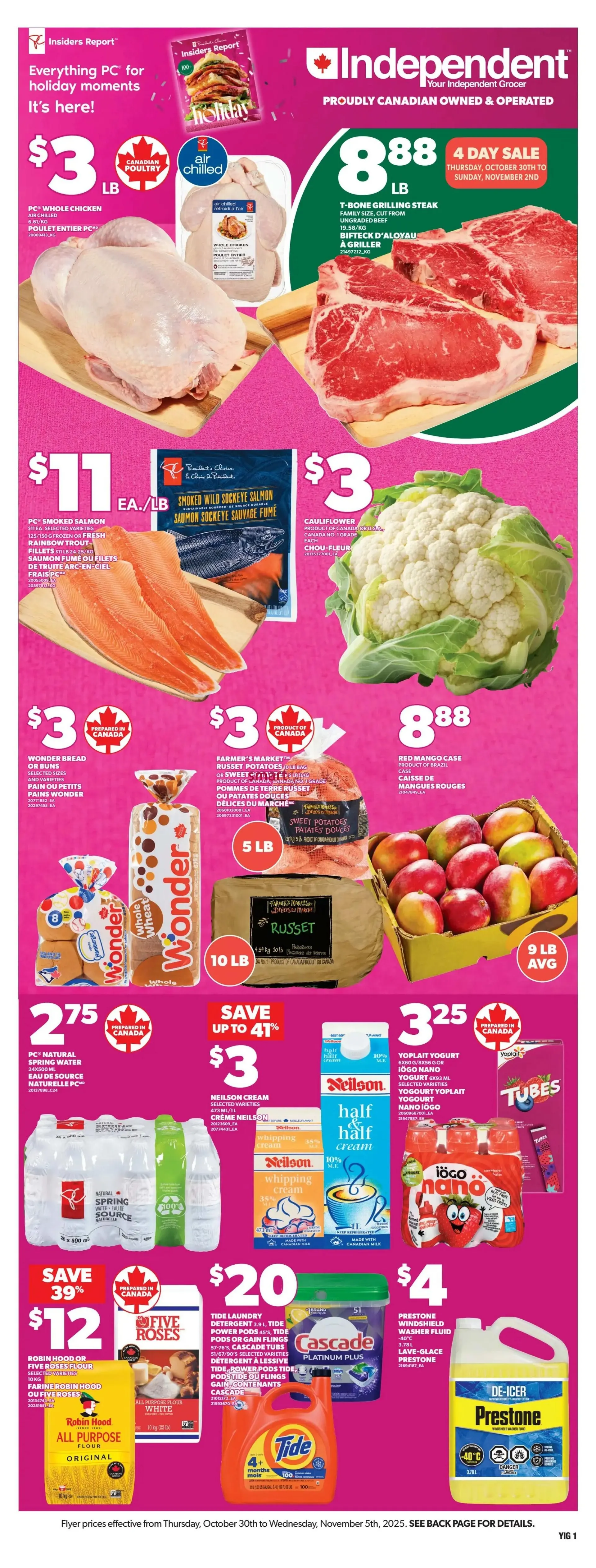 Independent  Sales from October 30 to November 5 2025 - flyer page 3