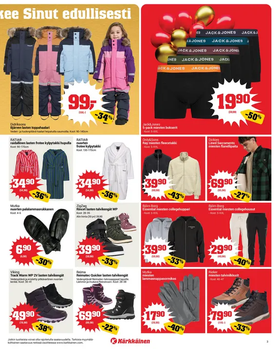 Kaupan Kärkkäinen  tarjoukset voimassa alkaen 22. lokakuuta - 4. marraskuuta 2025 - Tarjouslehti sivu 3