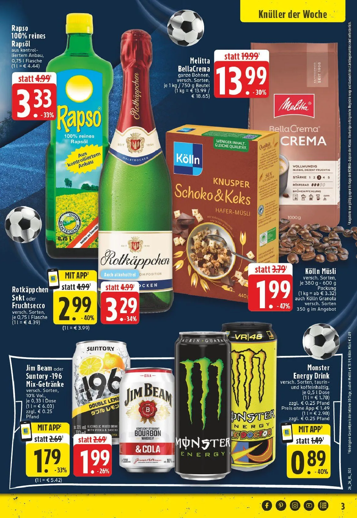 Edeka Angebote von 22. Juni bis 27. Juni 2026 - Prospekt seite 3