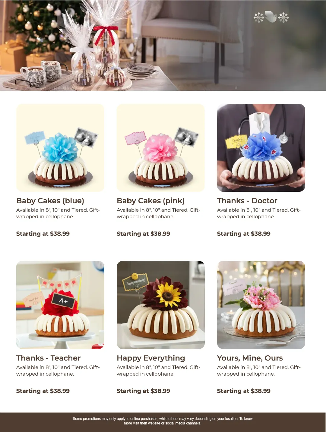 Weekly ad Nothing Bundt Cakes Sales from December 1 to December 13 2025 - Page 2