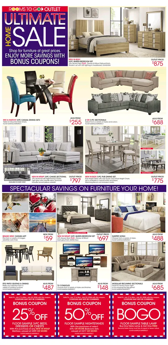 Weekly ad Rooms To Go Sales from July 22 to July 31 2026 - Page 3