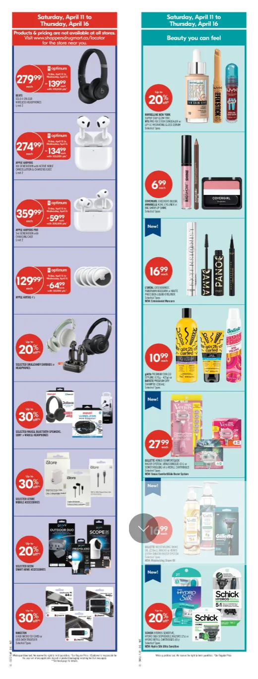  Shoppers Drug Mart Sales from April 11 to April 16 2026 - flyer page 3