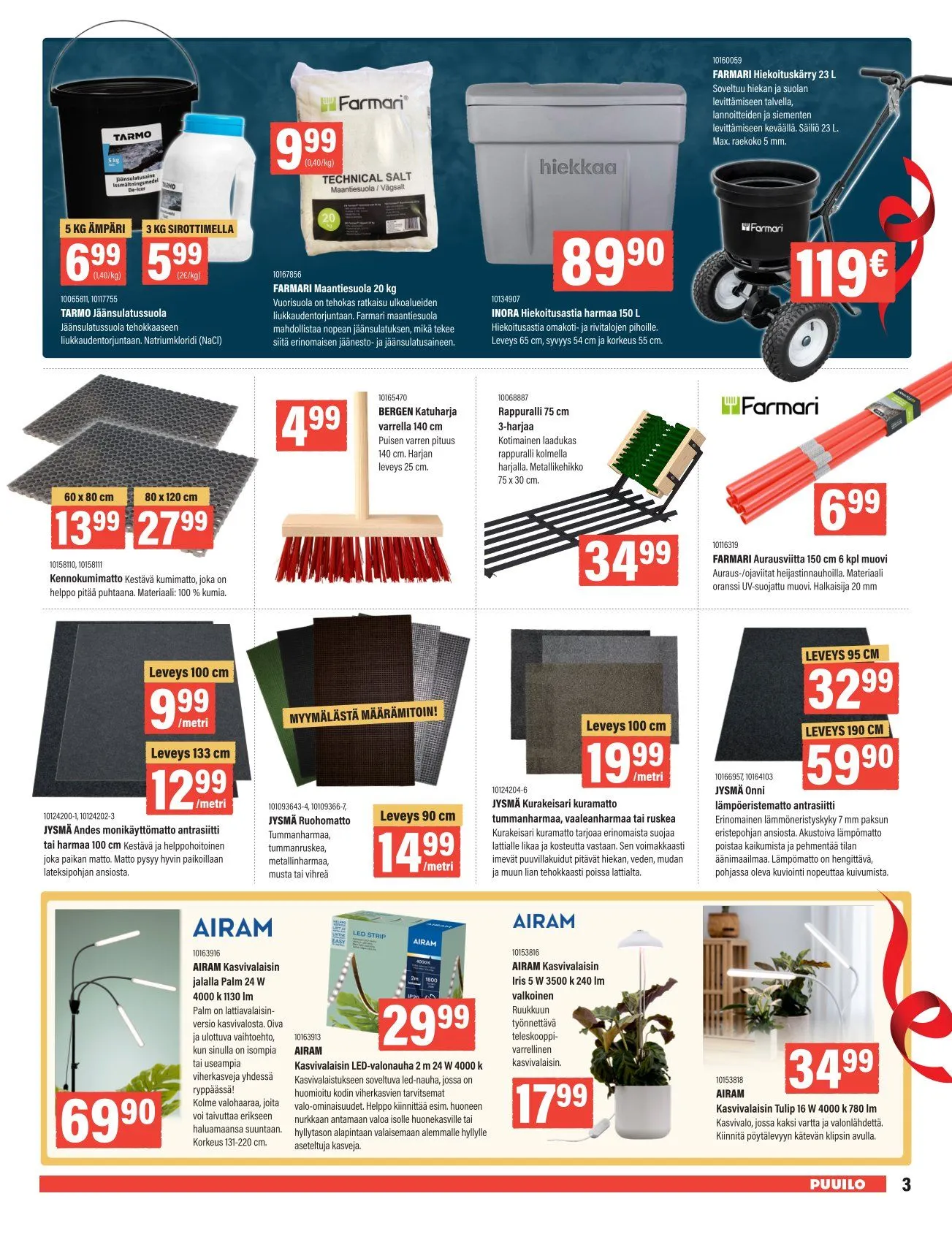 Puuilo Tarjoukset voimassa alkaen 24. marraskuuta - 7. joulukuuta 2025 - Tarjouslehti sivu 3