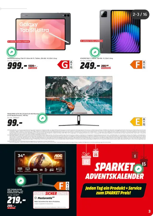 Saturn Angebote von 1. Dezember bis 8. Dezember 2025 - Prospekt seite 3