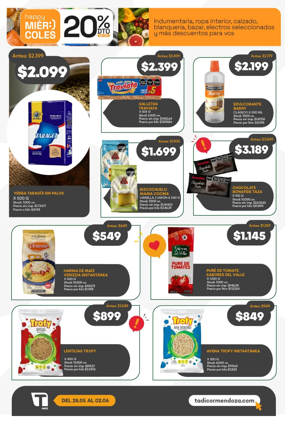 Ofertas de Ofertas Supermercados Tadicor  28 de mayo al 2 de junio 2026 - Página 3 del catálogo