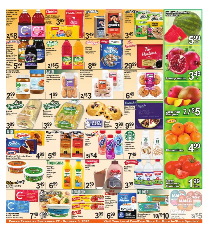Food Fare flyers from September 25 to October 4 2025 - flyer page 3